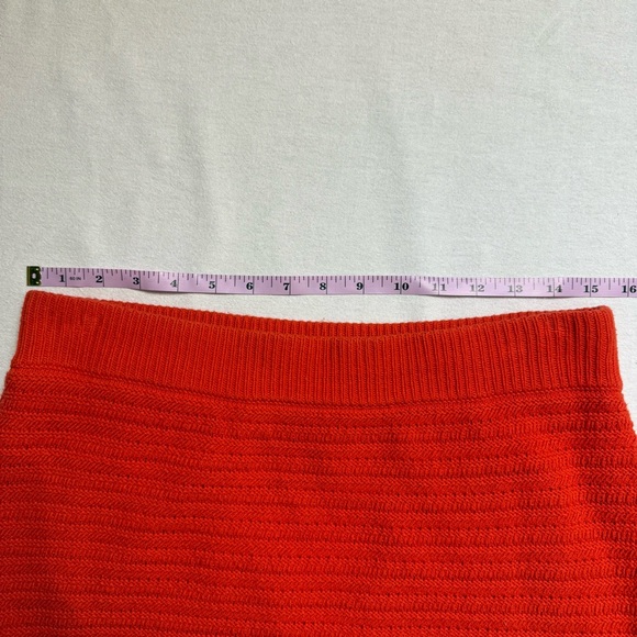 Scoop Crochet Knit Sweater Skirt Set Red Pink Stripe XL Coquette - Picture 8 of 14